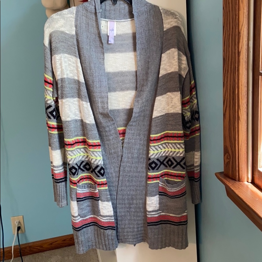 Long Colorful Cardigan